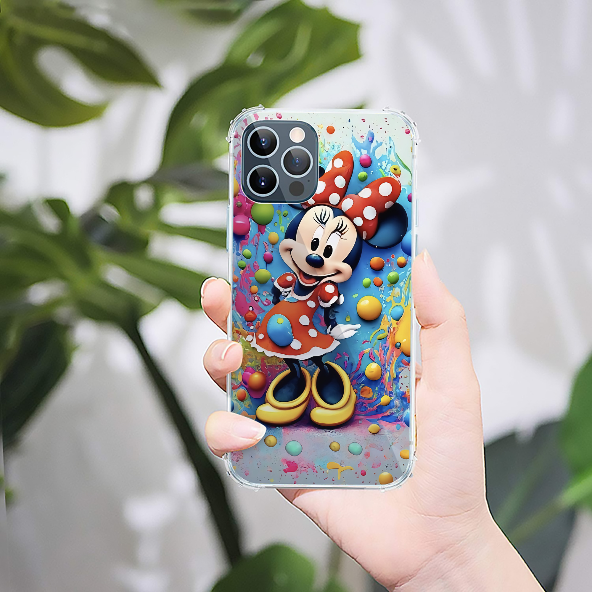 （画像用） ミッキーマウス Mickey Mouse 【iPhone 12シリーズ対応】透明スマホケース（クリアソフトケース）